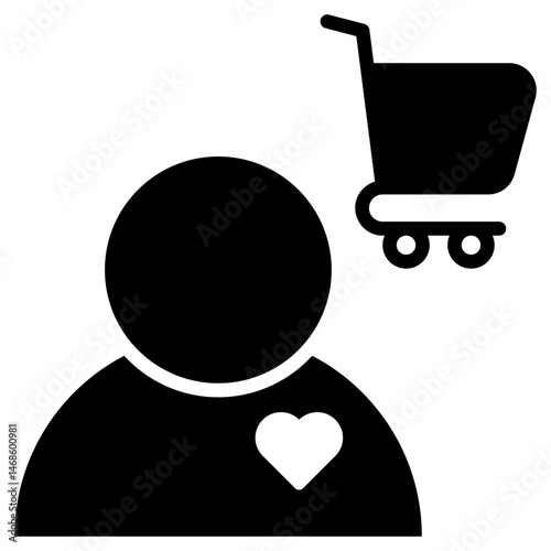 Consumer Glyph Icon