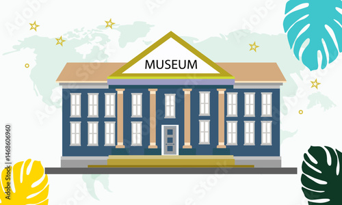 Vector Illustration International Museum Day