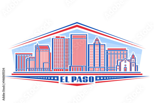 Vector illustration of El Paso