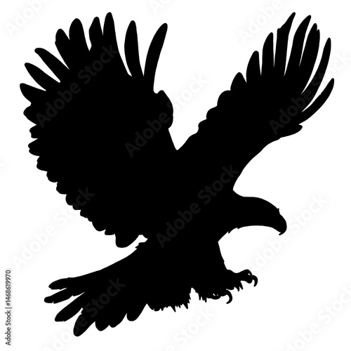 Silhouette Eagle Illustration Set