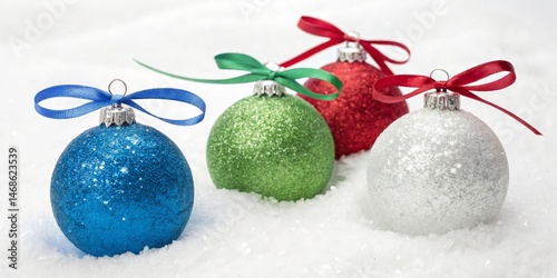 Colorful Ornament Set in Sn...