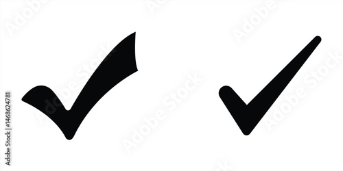 icon set check mark. check mark symbol. vector illustration