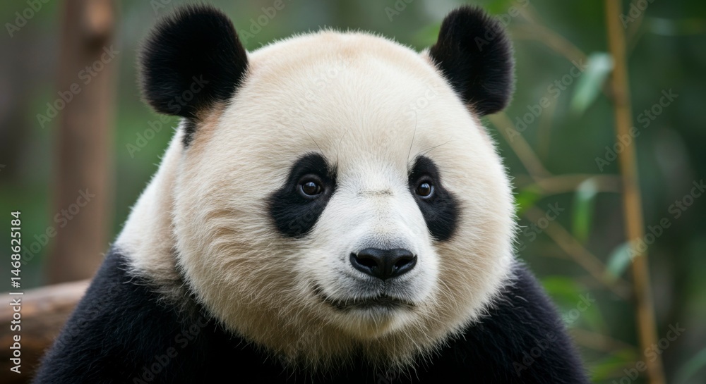 Fototapeta premium Panda portrait in nature