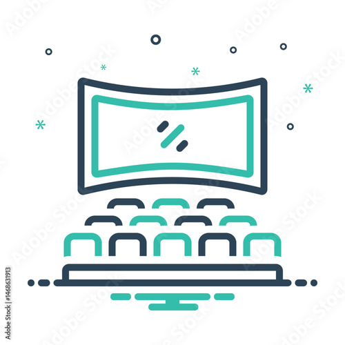 Mix icon for cinema seats