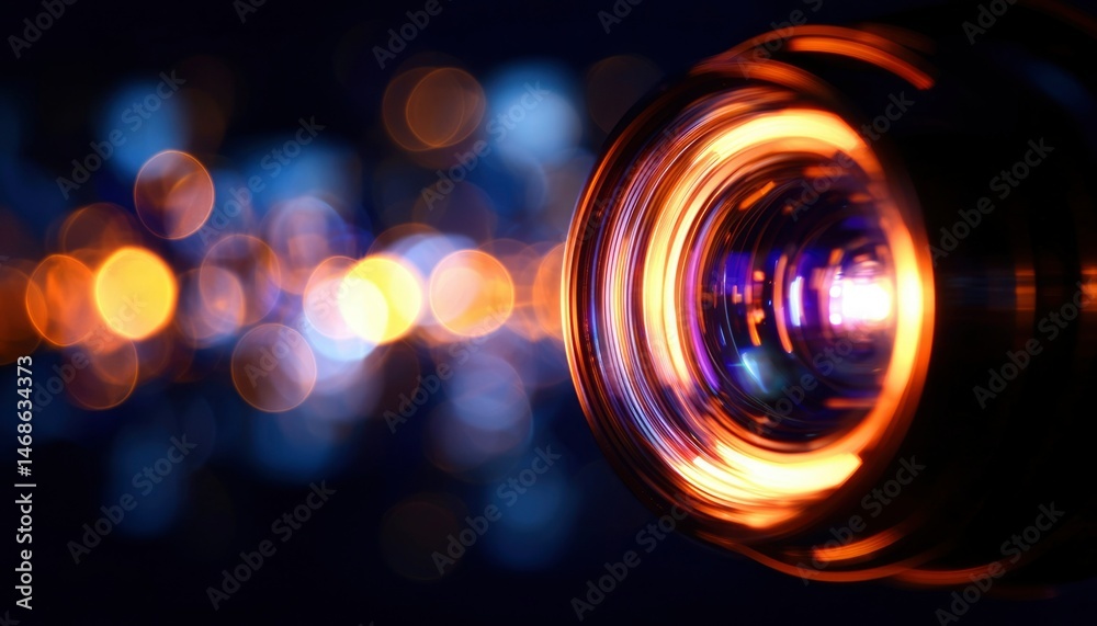 Obraz premium Abstract lens with bokeh