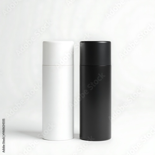 Wallpaper Mural Black And White Vacuum Bottles, kitchen items, travel accessory, promotional design Torontodigital.ca