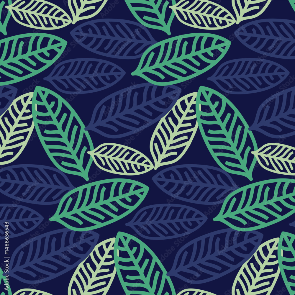 Fototapeta premium Minimalist floral pattern