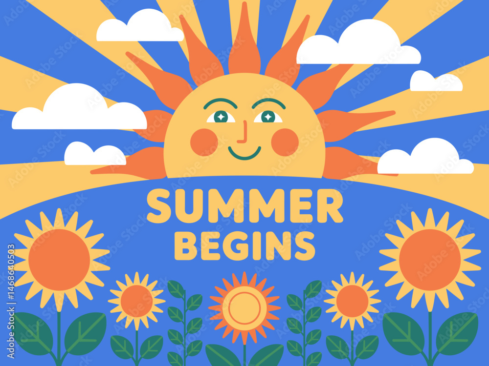 Fototapeta premium summer banner, summer poster, summer greeting card, summber vocation, summer holidays, summer camp, summer clipart, summer sublimation, summer time, picnic summer, world earth day, world environment d