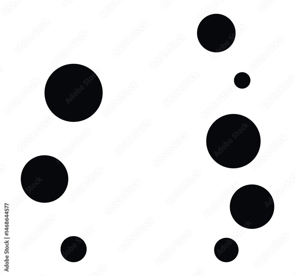 Bubble Circle Shape Pattern - Minimalist Vector Elements. Bubble Circle Shape Pattern - Minimalist Vector Elements.
