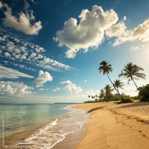 Tropical Paradise Palm Tree...
