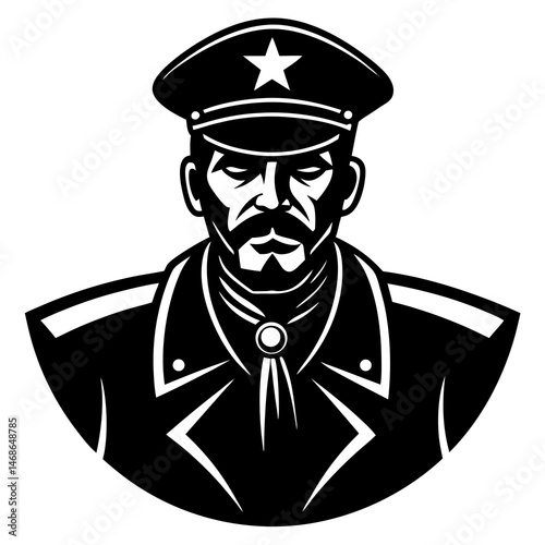 vector illustration of a man with hat