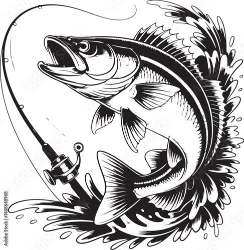Fishing SVG – Fish Hunting Silhouette for Outdoor Lovers

Fisherman Vector – Bass & Trout Hunting Clipart

Catch of the Day – Fishing Silhouette for Shirts & Decals

Angler Clipart – Wild Fish Vector 