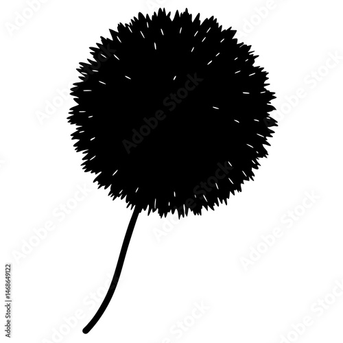 vector illustration of a silhouette of a palm tree
