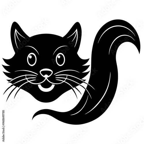 black and white cat