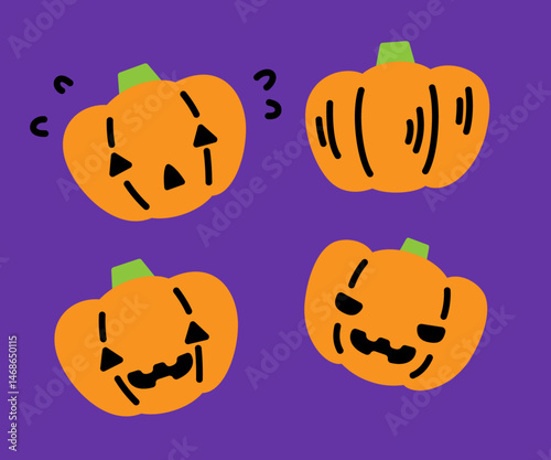 かわいいかぼちゃイラスト