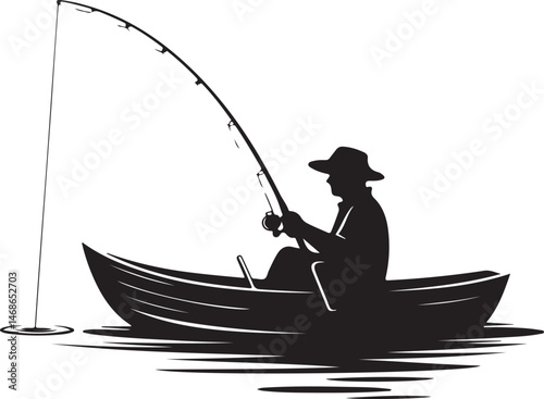 Fishing SVG – Fish Hunting Silhouette for Outdoor Lovers

Fisherman Vector – Bass & Trout Hunting Clipart

Catch of the Day – Fishing Silhouette for Shirts & Decals

Angler Clipart – Wild Fish Vector 