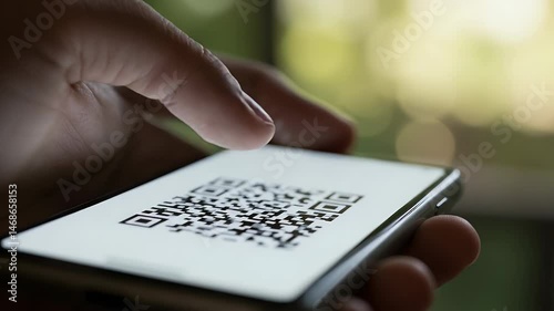 Scanning QR Code on Smartphone