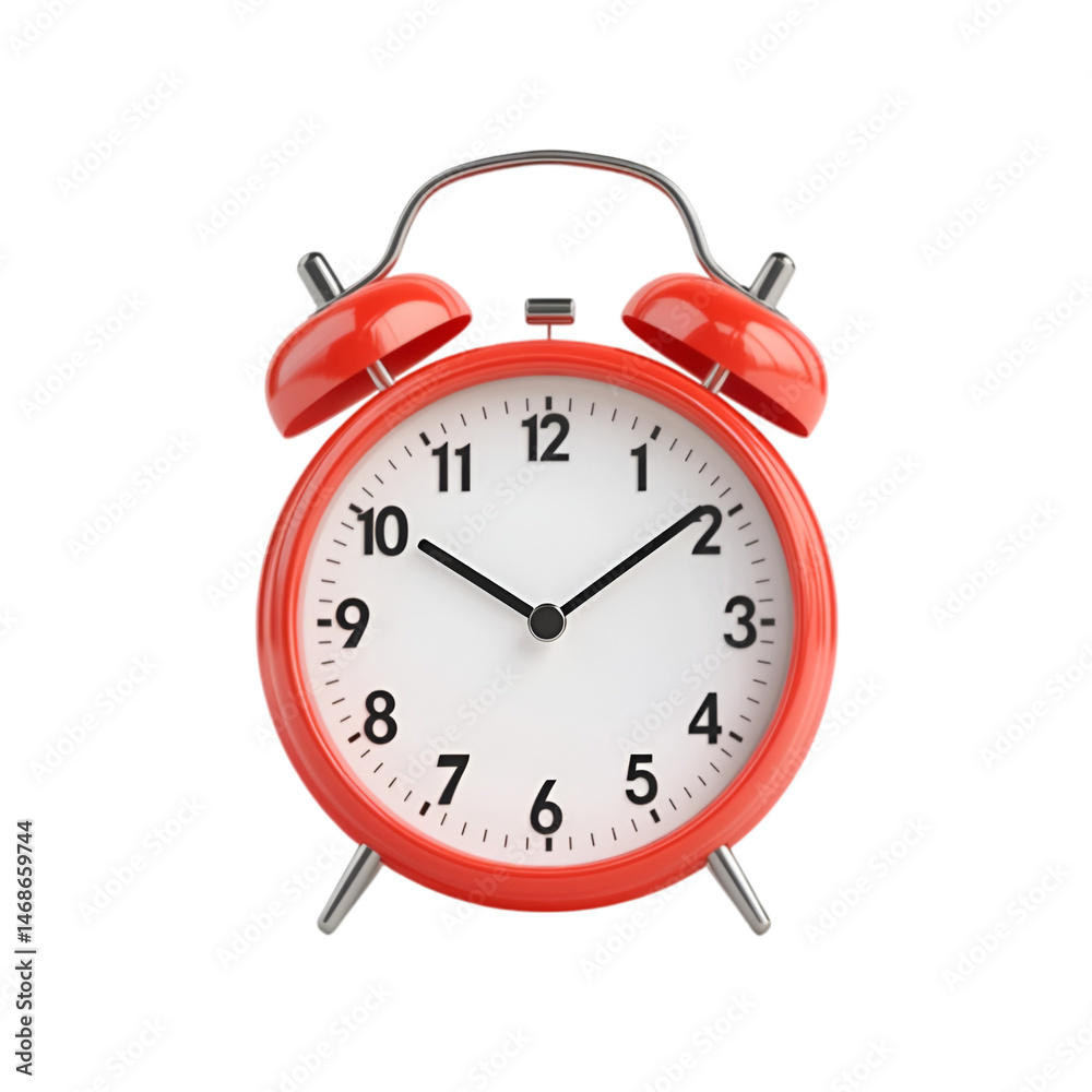 Red alarm clock time management wake up call Red alarm clock time management wake up call