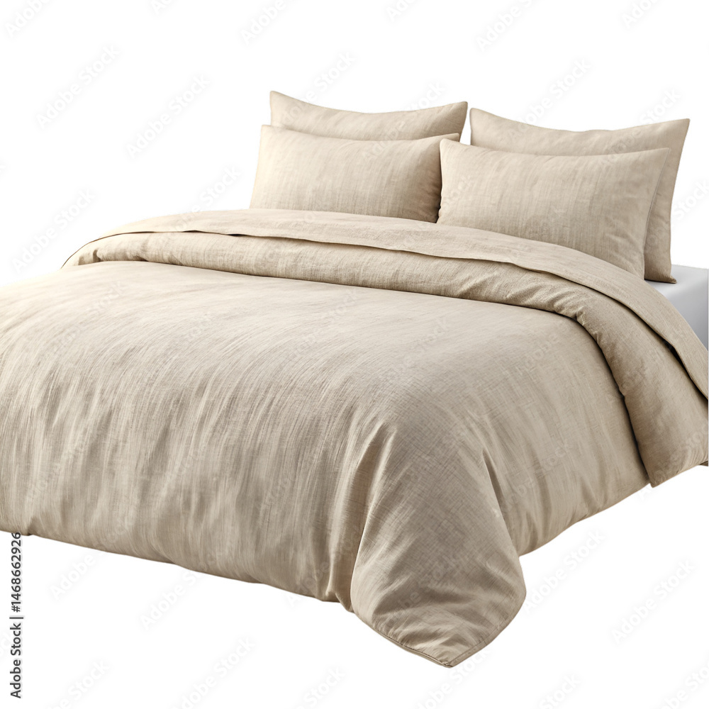 Fototapeta premium double bed with pillows