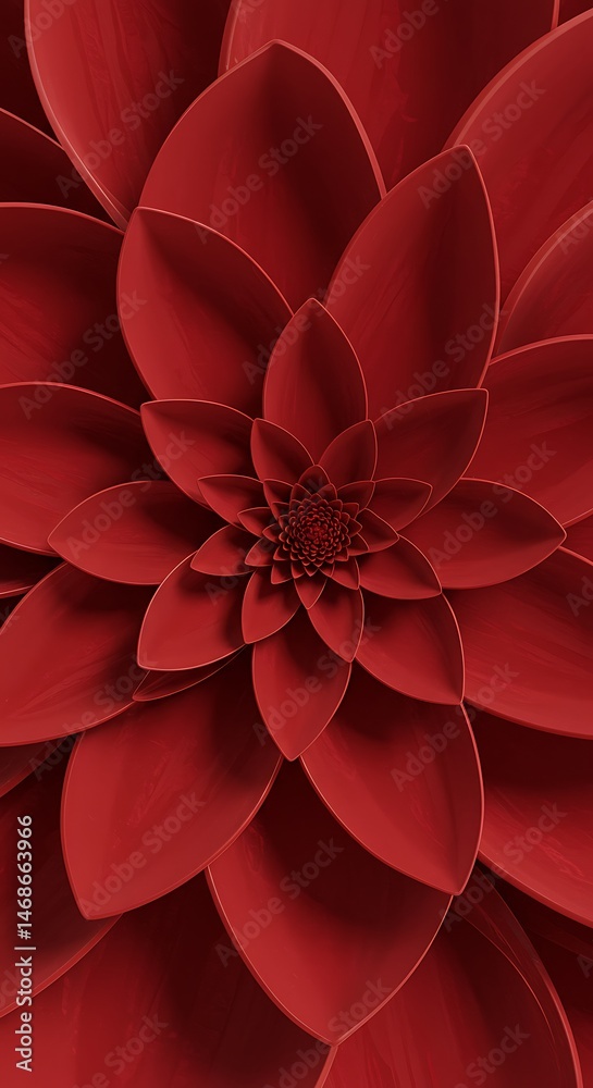 Red Flower, Abstract Floral Pattern, Close-up Red Flower, Abstract Floral Pattern, Close-up