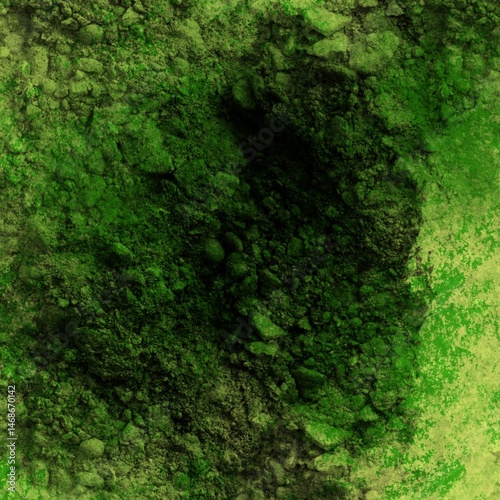 Wallpaper Mural green moss on the wall texture Torontodigital.ca