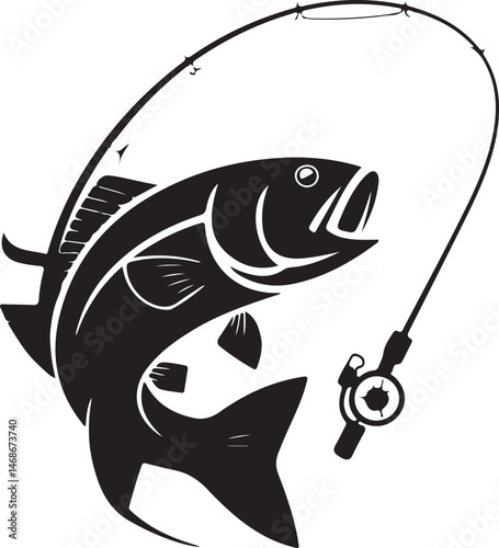 Fisherman Casting Line Silhouette

Big Catch – Fish on Hook Vector

Boat Fishing Adventure Silhouette Scene

Spearfisher in Action Silhouette Art

Lake Fishing Moment Vector Design