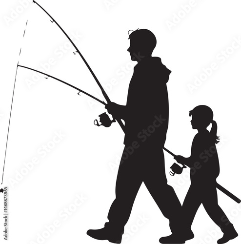 Fisherman Casting Line Silhouette

Big Catch – Fish on Hook Vector

Boat Fishing Adventure Silhouette Scene

Spearfisher in Action Silhouette Art

Lake Fishing Moment Vector Design