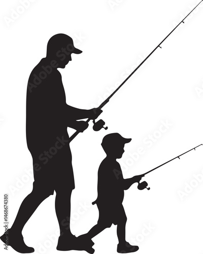 Fisherman Casting Line Silhouette

Big Catch – Fish on Hook Vector

Boat Fishing Adventure Silhouette Scene

Spearfisher in Action Silhouette Art

Lake Fishing Moment Vector Design