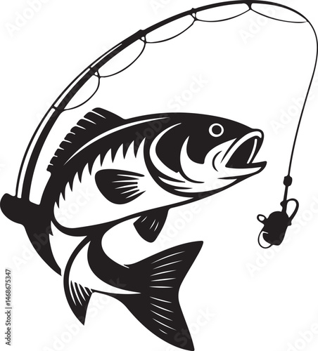 Fisherman Casting Line Silhouette

Big Catch – Fish on Hook Vector

Boat Fishing Adventure Silhouette Scene

Spearfisher in Action Silhouette Art

Lake Fishing Moment Vector Design