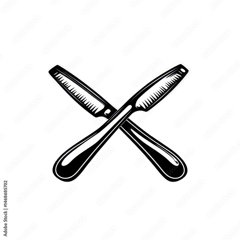 Crossed Knives and Forks Crossed Knives and Forks