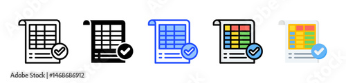 Validation Icon Collection With Multiple Styles