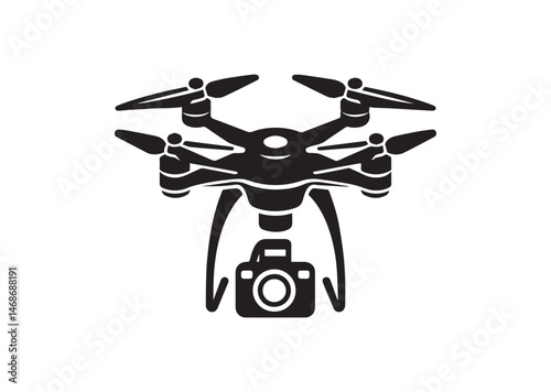 Drone Silhouette Vector
