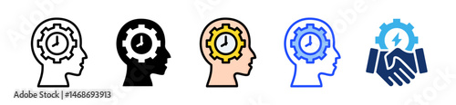 Self Awareness Icon Collection With Multiple Styles