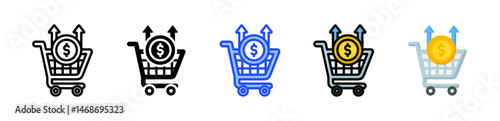 Upsell Opportunity Icon Collection With Multiple Styles
