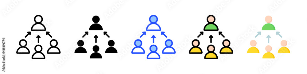 Market Leadership Icon Collection With Multiple Styles Market Leadership Icon Collection With Multiple Styles