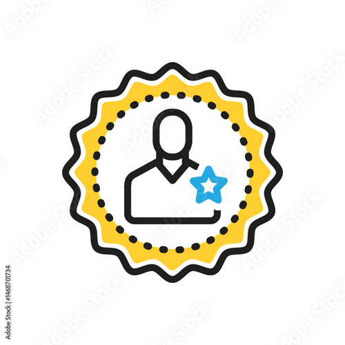 Multi color icon for  membership