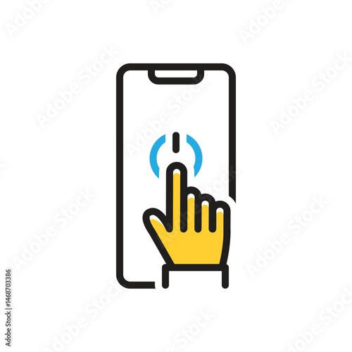 Multi color icon for  enable