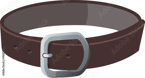 Elegant Brown Leather Belt Simple Stylish Accessory