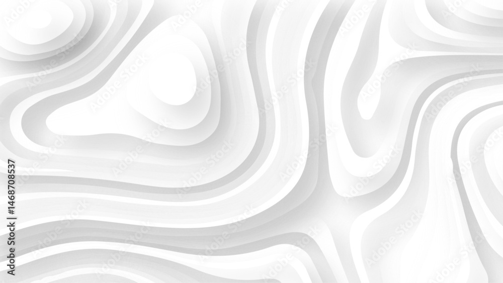 Obraz premium White waves background ,paper art style, flyers posters prints, paper art style, flyers posters prints .geometric background overlap layer.