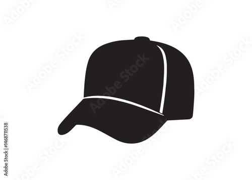 Trucker Cap Silhouette Vector