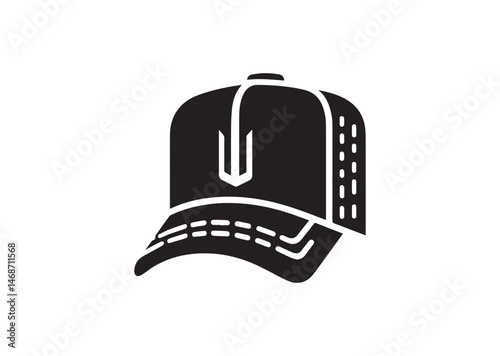 Trucker Cap Silhouette Vector