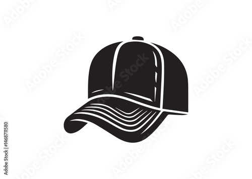 Trucker Cap Silhouette Vector