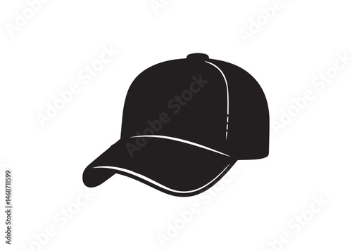 Trucker Cap Silhouette Vector