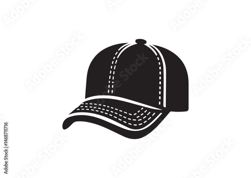 Trucker Cap Silhouette Vector