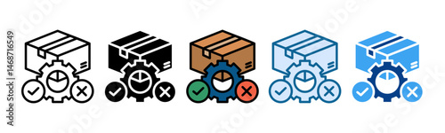 Product Testing Icon Set Multiple Style Collection
