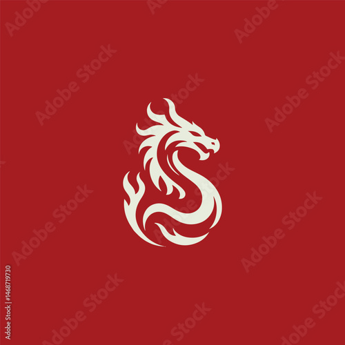 Dragon flame logo