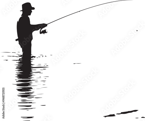"Fish Hunting Silhouette | Fishing Scene Vector Art"

"Fishing Vector Design | Hunter and Fish Clipart"

"Fish Catching Scene | Outdoor Hunting Illustration"

"Fishing Rod Silhouette | Fisherman with 