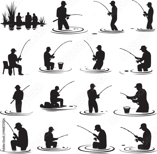 "Fish Hunting Silhouette | Fishing Scene Vector Art"

"Fishing Vector Design | Hunter and Fish Clipart"

"Fish Catching Scene | Outdoor Hunting Illustration"

"Fishing Rod Silhouette | Fisherman with 