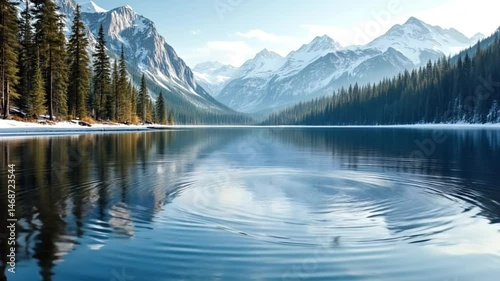 mountain lake in the mountains