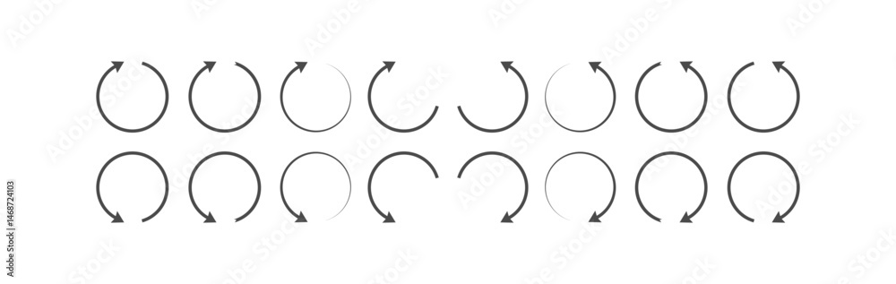 circular arrow icon, refresh, reload arrow icon symbol sign, vector illustration circular arrow icon, refresh, reload arrow icon symbol sign, vector illustration